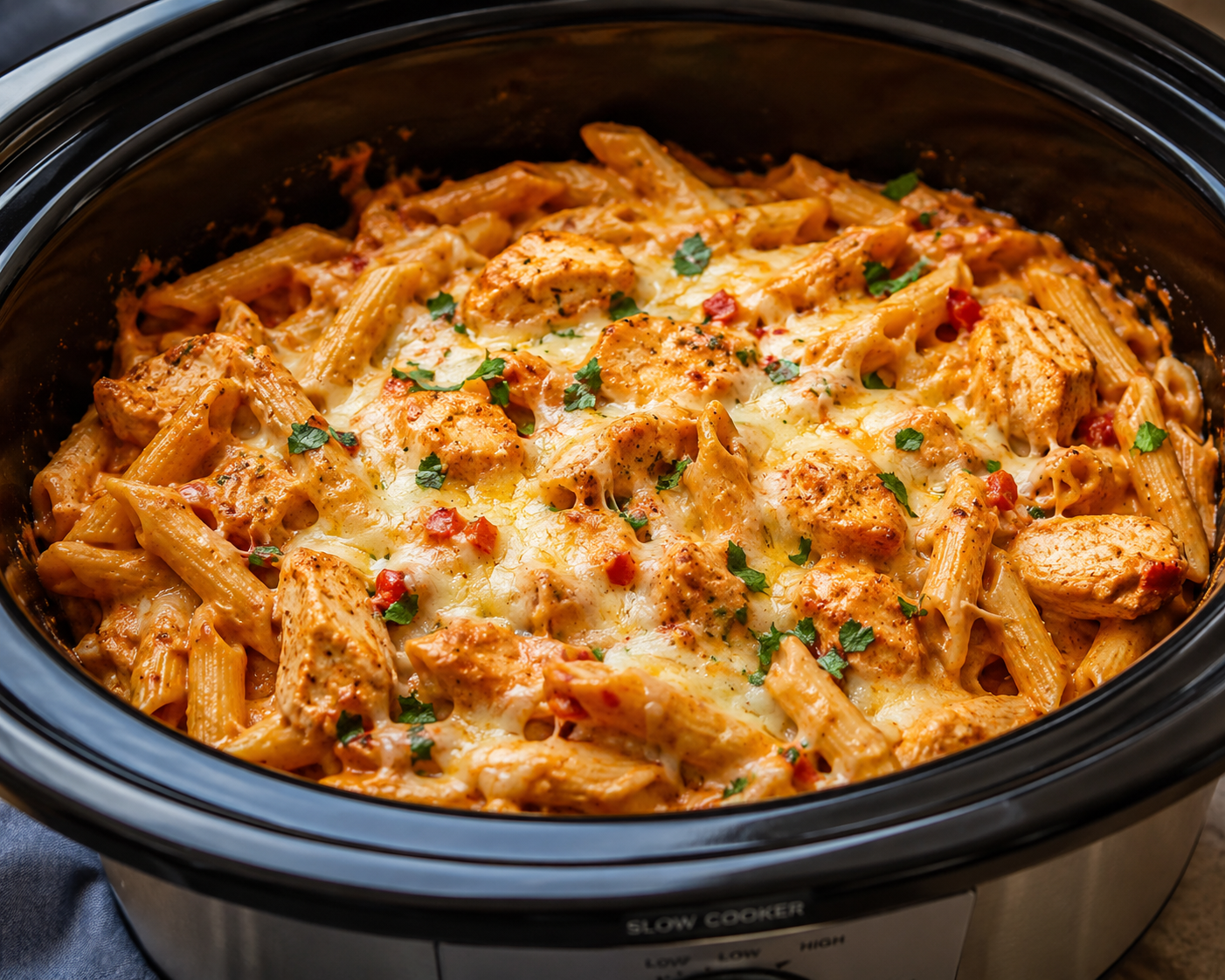 Crockpot Peri-Peri Chicken Pasta