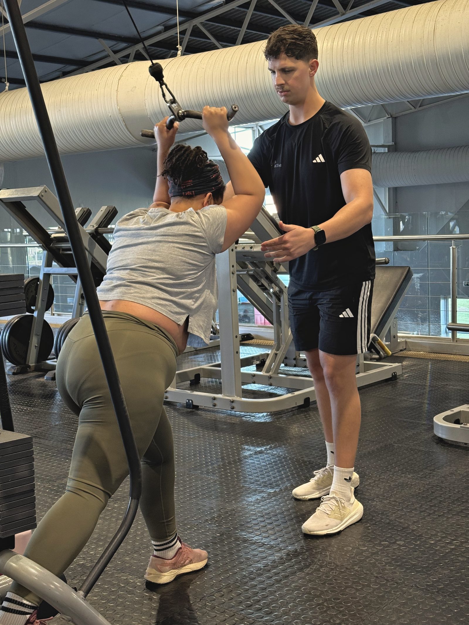 Ian Orban training a client in Table View, Cape Town